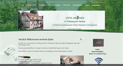 Desktop Screenshot of hotelamwasen.de